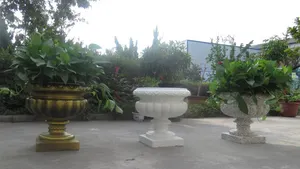 Decorative European Flower Pot Mold Plastic Mold For Making Concrete Cement Mold