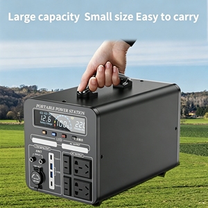 Batterie externe portable pour l'extérieur avec charge solaire MPPT intégrée et batterie haute capacité, idéale pour le camping et la vente ambulante - Product Image 3