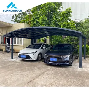 Aluminium Polycarbonaat Dak Tent Kits Prefab Metalen Parkeerplaats Schuilplaats Schuur Draagbare Zonne-Auto Parking Luifel Carport Garage