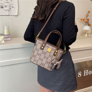 Bolso de Mujer a la Moda, Gran Capacidad, Estilo Lujoso, Forma de Cubo, Material PU Estampado.99126 - Product Image 2