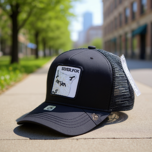 Gorra Trucker Silver.Fox de 6 Paneles, Malla Ajustable, Transpirable, Estilo Urbano, Casual - Product Image 2