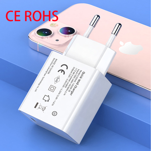 ปลั๊กอะแดปเตอร์ที่ชาร์จไฟ PD 20W ชนิด C USB C อะแดปเตอร์ที่ชาร์จแบบติดผนังสำหรับ <span class=keywords><strong>iPhone</strong></span> 13 <span class=keywords><strong>14</strong></span> 15ได้รับการอนุมัติจาก CE - Product Image 2