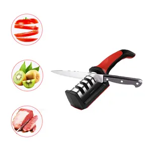 Knife Sharpener 3 Stages Kitchen Knife Sharpening Tool Quick Sharpening  Stone Professional Stainless Steel Chef Accessories Tool 