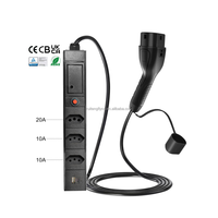 Cable de Descarga para Vehículos Eléctricos Tipo 2, Descargador para Exteriores, Equipo de Descarga EV, 20A