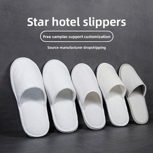 Pantuflas <span class=keywords><strong>desechables</strong></span> blancas unisex, <span class=keywords><strong>uniformes</strong></span> de hotel de negocios para viajes y hogar, cómodas para uso en todas las edades - Product Image 3