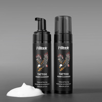 Mousse apaisante pour soins après tatouage, 185 ml, rougeurs calmantes, sans alcool, hydratante, barrière protectrice, nettoyage moussant pour tatouage