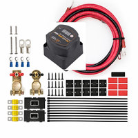 Isolateur de batterie double 12V 140A, relais sensible à la tension VSR, séparateur de batterie étanche avec affichage LED pour camping-car, bateau, camion
