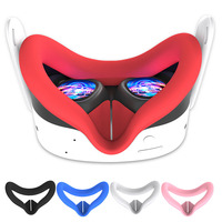 Lunettes VR Housse de protection en silicone pour Meta Quest3/Quest3S Accessoires de remplacement Masque facial en silicone