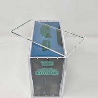 Étui de présentation en acrylique personnalisé avec couvercle magnétique pour Elite Trainer Box, boîte de jeu de cartes à collectionner, boîte de protection UV