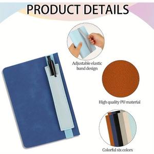 Portapenne Elastico Durevole in Pelle con Fascia Elastica per Laptop/Tablet - Uso Scolastico e d'Ufficio - Product Image 3