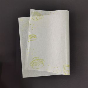 Customized Printed White Kraft <b>Wrapping</b> <b>Paper</b> Food Grade Recyclable for Sandwich & Bread - Product Image 1