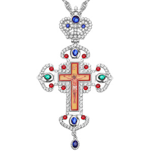 Yeni stil retro çapraz kolye metal kişilik uzun kolye ortodoks dini çapraz kolye - Product Image 6