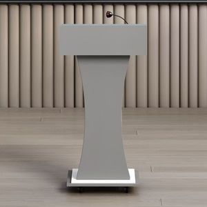 Podio <span class=keywords><strong>de</strong></span> <span class=keywords><strong>Madera</strong></span> Marrón <span class=keywords><strong>de</strong></span> Diseño Moderno y Sencillo, Ecológico, Duradero, con Almacenamiento, <span class=keywords><strong>para</strong></span> Aulas Escolares, Talleres, Exteriores, Hoteles, Gimnasios y Otros - Product Image 2