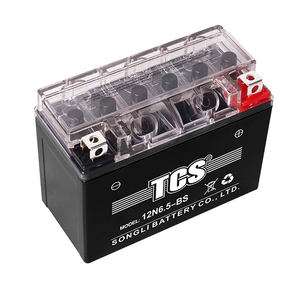 TCS 12N6.5-BS Best Quality 12v 6.5a Maintenance Free 2 Wheel Gel Motorcycle Start Battery