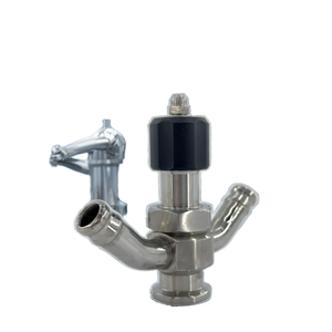 Válvula de puerto de muestreo de temperatura media de doble base manual/neumática/eléctrica de montaje rápido - Product Image 1