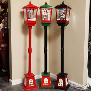 Décorations de Noël coréennes transfrontalières : Ornements de lampadaires en forme de flocon de neige, Père Noël, Bonhomme de neige, Cerf FBSLD23 pour hôtels et centres commerciaux - Product Image 5