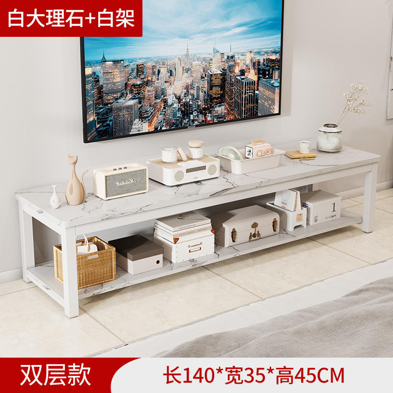 หินอ่อนสีขาว 140 ชั้นสองชั้นแบบโปรไฟล์ต่ำ + กรอบสีขาว