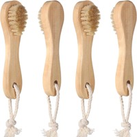 Cepillo de Baño Vegano Popular con Mango de Madera y Cerdas de Sisal, Masajeador Natural para Limpiar la Piel del Cuerpo, Relajación Corporal Completa, Masaje Cervical, Spa