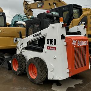 Chargeuse compacte sur pneus Bobcat d'occasion S160 S185 S300 S70 S450 S550 3 tonnes, mini-chargeuse-pelleteuse à roues à Shanghai - Product Image 2