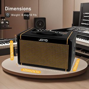 Amplificatore per chitarra acustica JOYO New Upgrade AC-40S, altoparlante ad alta capacità per performance all'aperto, combo portatile <span class=keywords><strong>da</strong></span> 40w. - Product Image 3