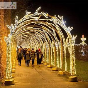 Éclairage <span class=keywords><strong>de</strong></span> <span class=keywords><strong>tunnel</strong></span> décoratif à illumination personnalisable, lumières à motifs personnalisés pour les parcs <span class=keywords><strong>de</strong></span> vacances et commerciaux, les carrés et les centres commerciaux. - Product Image 4