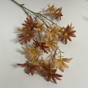 Casa decorativa <span class=keywords><strong>3</strong></span> forchette margherite di seta fiori artificiali <span class=keywords><strong>margherita</strong></span> per la festa di nozze decorazione in vaso per interni - Product Image 4