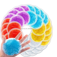 Compresse chaude/froide personnalisée en perles rondes, réutilisable, avec gel, pour les yeux fatigués