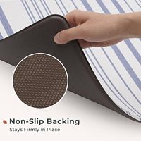 Tapis de cuisine en mousse amortissante, imperméable et antidérapant, motif floral style ferme, lot de 2 tapis de cuisine modernes et minimalistes pour le sol
