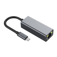 Adaptador USB 3.0 a RJ45 Ethernet de Aleación de Aluminio, Adaptador USB RJ45 de 1000 Mbps, Adaptador Hub USB