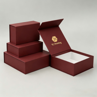 Nueva Caja de Regalo Plegable Magnética de Papel con Logotipo Grande de Diseño Personalizado, Caja de Regalo Plegable de Cartón Rígido de Lujo