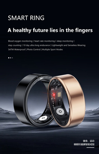Anillos Inteligentes de Moda SR03 2026 con Estuche de Carga, Monitor de Actividad Física, Sueño, Frecuencia Cardíaca, Oxígeno en Sangre, Anillo de Acero Inoxidable <span class=keywords><strong>5ATM</strong></span> - Product Image 4