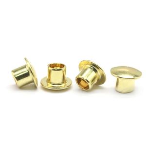 Rivets semi-creux en laiton à tête ronde 3mm 4mm 5mm polis, norme ISO, tailles personnalisables pour l'assemblage de poignées de couteaux et de couverts - Product Image 4