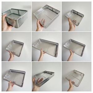 Panier de stérilisation à haute température en acier inoxydable BS-2700 avec poignée pour une utilisation en cuisine - Product Image 4