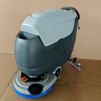 Autolaveuse électrique autoportée, largeur de nettoyage 530 mm, nettoyage à l'eau froide, machine de balayage de sols commerciale pour centre commercial
