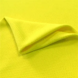 Cheap 100% Polyester Bird Eye Mesh Fabric Breathable Anti-Static Wicking Weft Knit For Women's Sportswear And Soccer Shirts