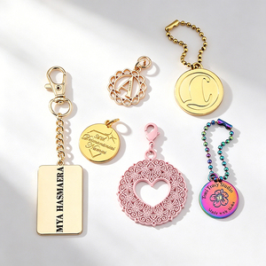 Accesorios de Cadena Metálica Premium para Ropa y Bolsos, Material de Aleación de Zinc, Insignia de Letra Premium, Cadena Metálica Decorativa para Cuello - Product Image 2