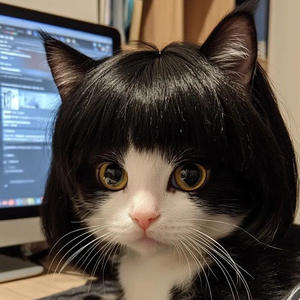 Peluca Ecológica <span class=keywords><strong>para</strong></span> Mascotas con Flequillo Afro, de Fibra de Nailon con Patrón Sólido, Accesorio <span class=keywords><strong>para</strong></span> el Cabello de Invierno y Halloween <span class=keywords><strong>para</strong></span> tu Perro - Product Image 2