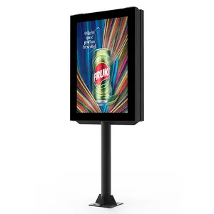 New coming pole LED lighting static poster digital poster light box