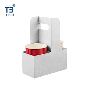 Portavasos de Papel Ecológico, Bolsa Portavasos Kraft, Portavasos Portátil para Llevar Bebidas, Empaque de Alimentos, Logotipo Personalizado, Soporte OEM - Product Image 1