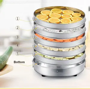 Mini horno industrial automático de 5 capas para alimentos, máquina de secado de frutas y verduras para molienda de mascotas, alimentos secos, precio barato