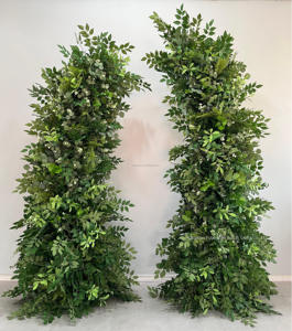 V Artificial Rosa Hortensia floral cuerno medio arco blanco bebé respiración portátil boda telón de fondo otoño lujo propuesta flor arcos - Product Image 6