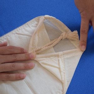 Sac à lait en coton biologique avec cordon, pot de 1 pièce, à réduction de prix - Product Image 4