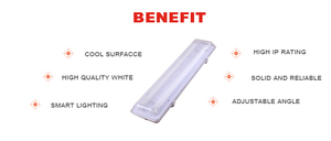 Luminaire étanche IP65 40W Tri-Proof, anti-explosion, avec couvercle T8/T5 pour éclairage extérieur <span class=keywords><strong>industriel</strong></span>, entrepôt, parking - Product Image 3