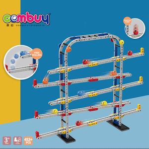 Set di Blocchi per Costruzioni con Pista per Palline Rotolanti Fai-da-Te Educativo in Plastica - 4 Palline - Product Image 5