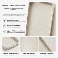 Coque de téléphone antichoc 2-en-1 effet peau pour iPhone 17 avec design de patch concave, style INS, couleur unie, motif 3D minimaliste DIY