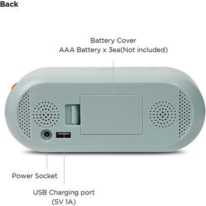 Orologio da Tavolo Digitale LED Multifunzione di Alta Qualità con Display Snooze, Orologio Moderno <span class=keywords><strong>Rosa</strong></span> - Product Image 5