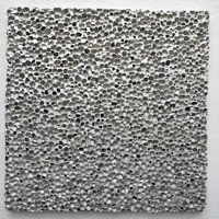 Plaques de mousse d'aluminium à cellules fermées de forme carrée de 25 mm d'épaisseur, design industriel, matériaux d'isolation thermique écologiques