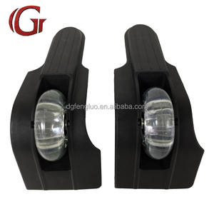 Ruedas de Repuesto Transparentes de Plástico Negro para Bolsas de Viaje, Ruedas Giratorias de 360 Grados para Bolsas de Golf - Product Image 2