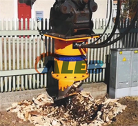 Nouvel accessoire broyeur de racines hydraulique, déracineur de souches, débroussailleuse, machine d'entretien pour vergers et fermes