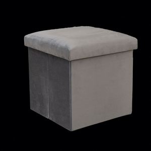 Modern <b>Stool</b> Living Room Furniture <b>Storage</b> Box Fabric Stainless Steel Bamboo Highest Quality Sample Available <b>Stools</b> Counter - Product Image 2
